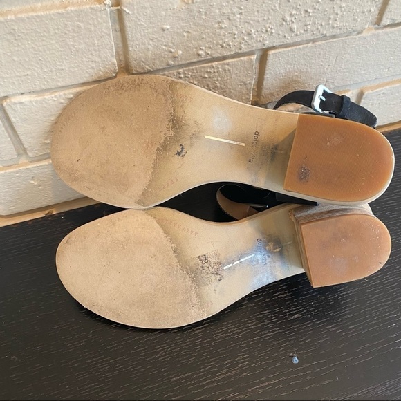 DOLCE VITA West Black Nubuck Dual Ankle Strap Sandals $150 MSRP Size 9 - Picture 7 of 8